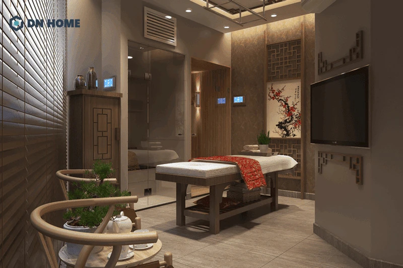 Mẫu soa trị liệu được thiết kế theo phong cách Trung Hoa