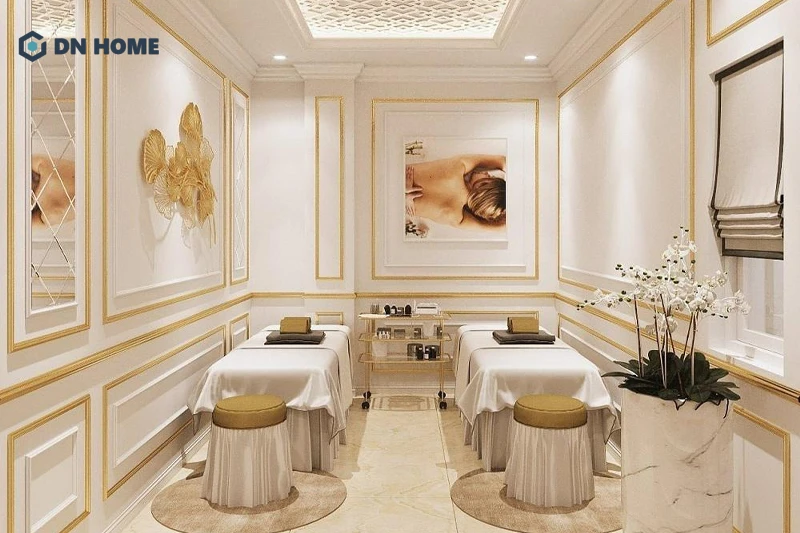 Spa trị liệu tân cổ điển pha trộn giữa vẻ đẹp cổ điển và hiện đại