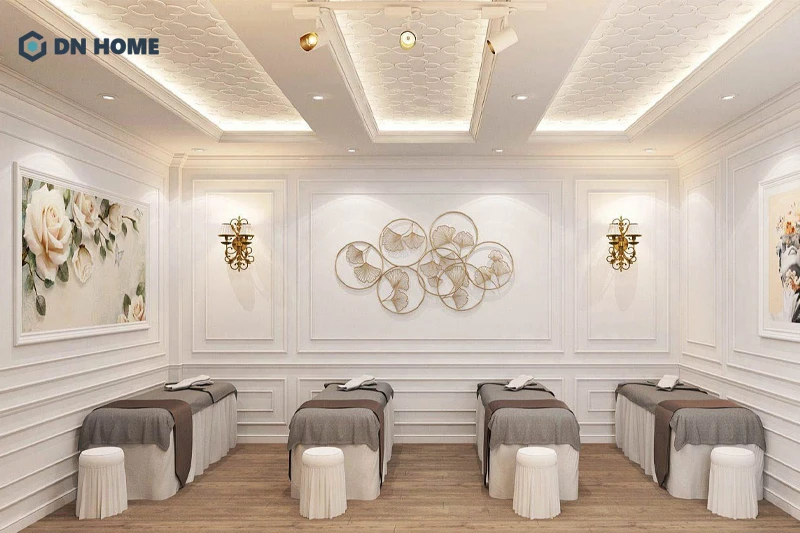 Phong cách tân cổ điển mang đến vẻ đẹp sang trọng cho spa trị liệu