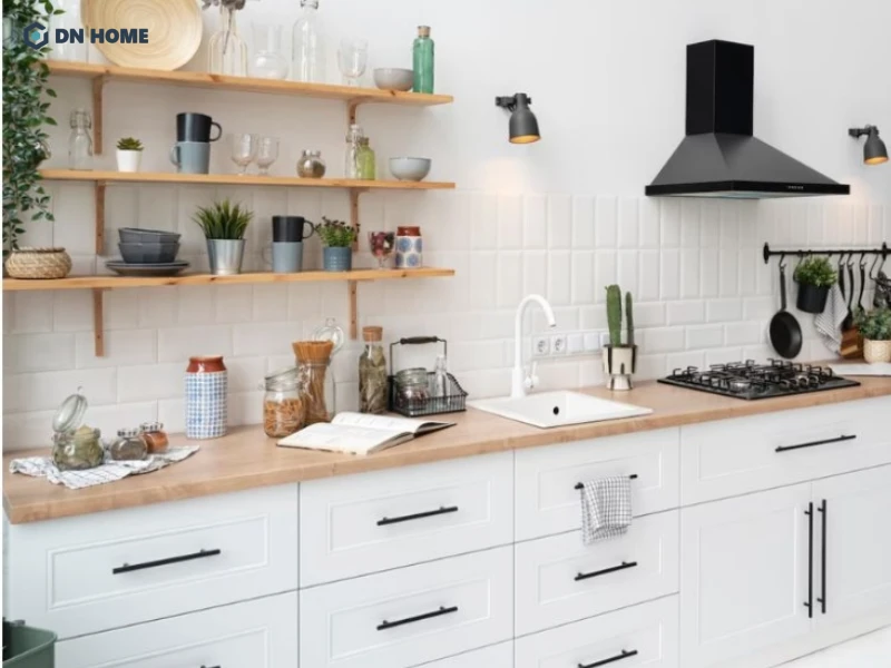 Thiết kế không gian bếp hiện đại, thoáng đãng, mang lại sự hài lòng cho gia chủ