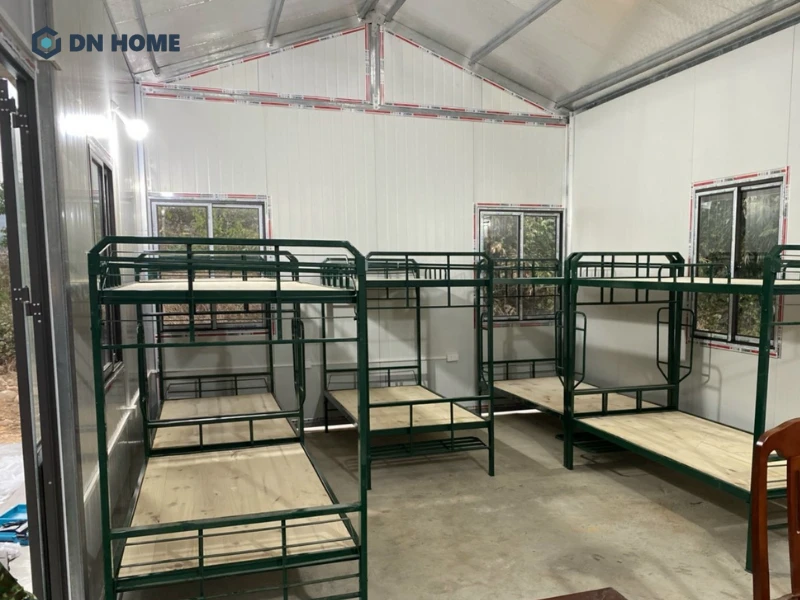 Thiết kế giường tầng bộ đội đồng bộ, bền bỉ và dễ sử dụng