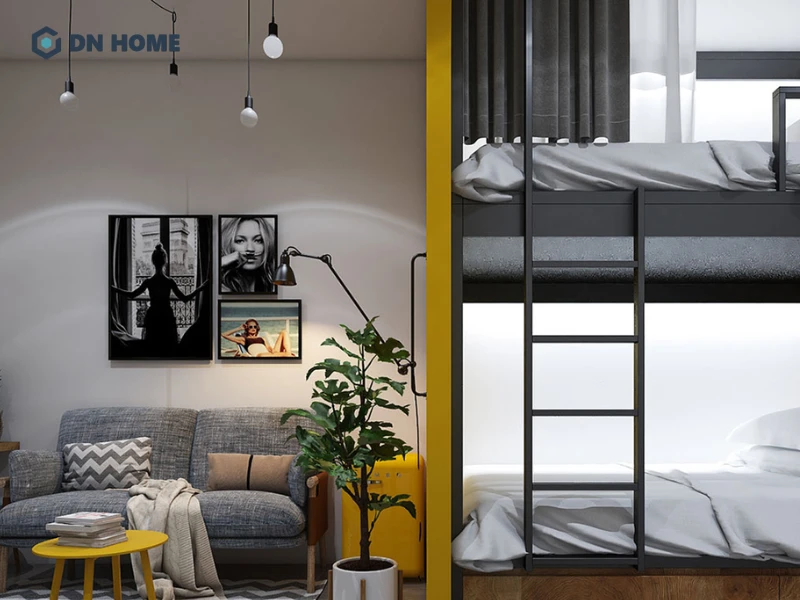 Mẫu giường tầng phù hợp phòng dorm hoặc khu nghỉ ngơi theo ca