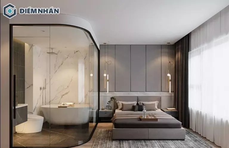 Việc lựa chọn vật liệu chống ẩm và bố cục hợp lý giúp phòng ngủ luôn sạch sẽ, tiện nghi trong quá trình sử dụng