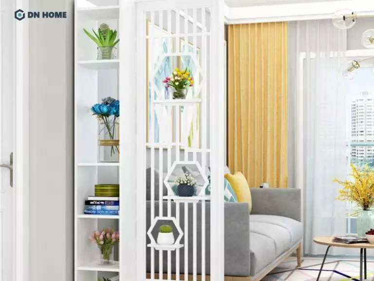 Vách ngăn nhựa PVC nổi bật với màu sắc, vân gỗ độc đáo, giúp không gian bếp luôn đẹp, sạch sẽ, gọn gàng và tiện nghi