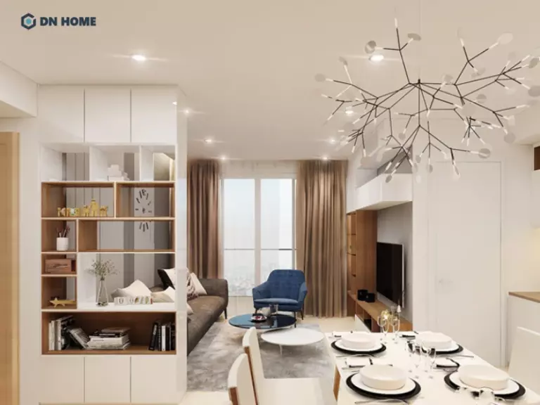 Thiết kế vách ngăn tối giản giúp không gian dễ ứng dụng cho nhà phố, chung cư và căn hộ diện tích nhỏ