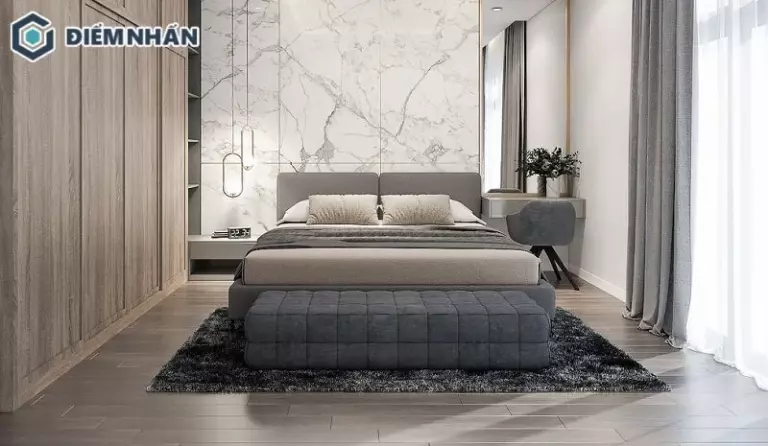 Mẫu phòng ngủ được thiết kế tinh tế trong từng chi tiết nội thất