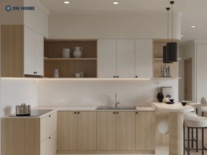 Thiết kế không gian bếp nhà cấp 4 giúp nâng cao giá trị thẩm mỹ cho ngôi nhà