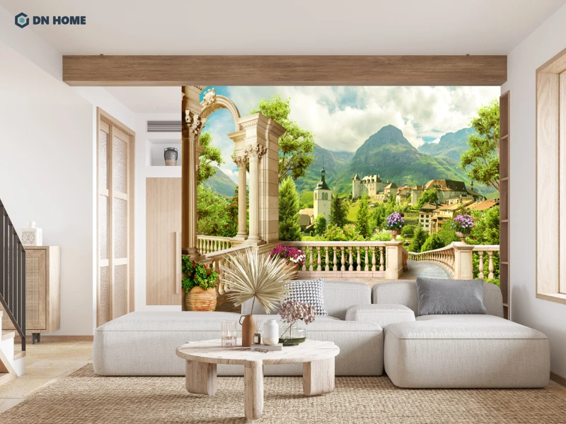 Tranh phong cảnh mang đến sự thư giãn, tạo cảm giác thoải mái cho gia chủ