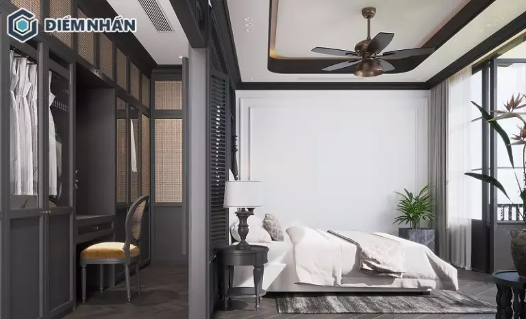 Phòng ngủ 20m2 trong dự án được bố trí hợp phong thủy gia chủ