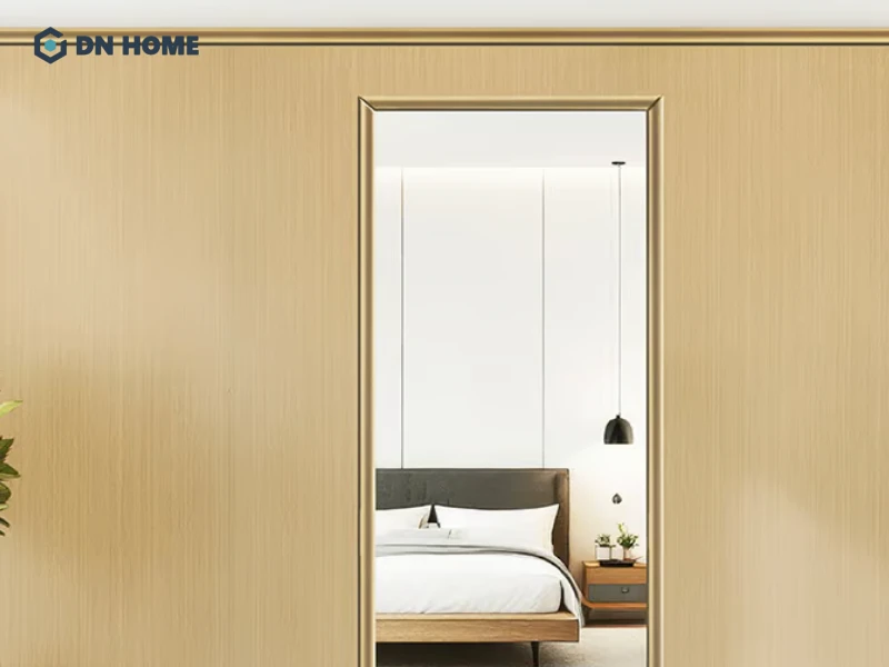 Cách bố trí vách ngăn hợp lý giúp không gian phòng ngủ cân đối và dễ sử dụng