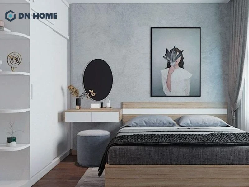 Thiết kế phòng ngủ vợ chồng cho không gian nhỏ với các mẫu nội thất đơn giản