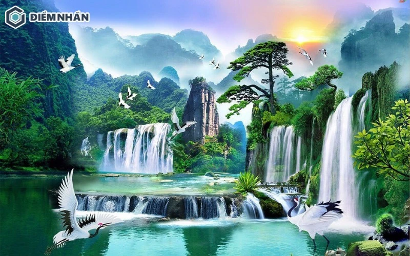 Tranh sơn thủy rất được người làm kinh doanh ưa chuộng