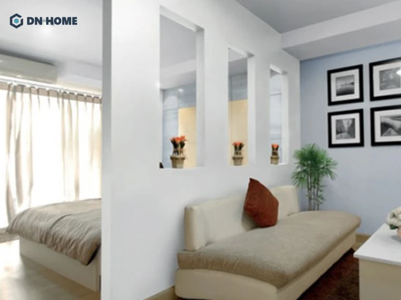 Chất liệu xi măng giúp vách ngăn chịu lực tốt