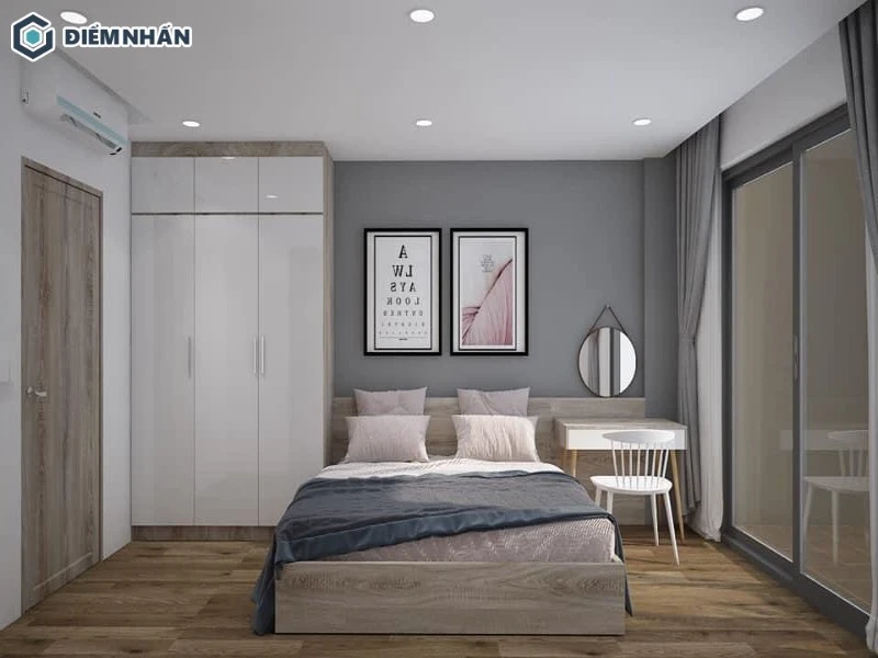 Phong cách thiết kế phòng ngủ vợ chồng tối giản, mới lạ