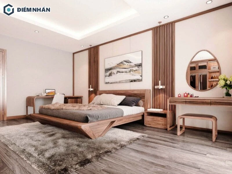 Lựa chọn ánh đèn led thông minh với tone màu sáng phù hợp cho phòng ngủ vợ chồng