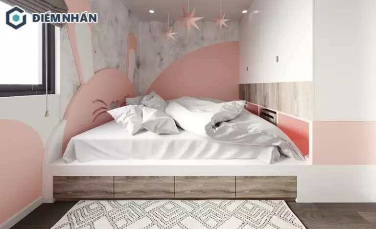 Việc ưu tiên bố cục nội thất cân đối và lựa chọn vật liệu mềm mại giúp không gian phòng ngủ thêm ấm cúng, gắn kết