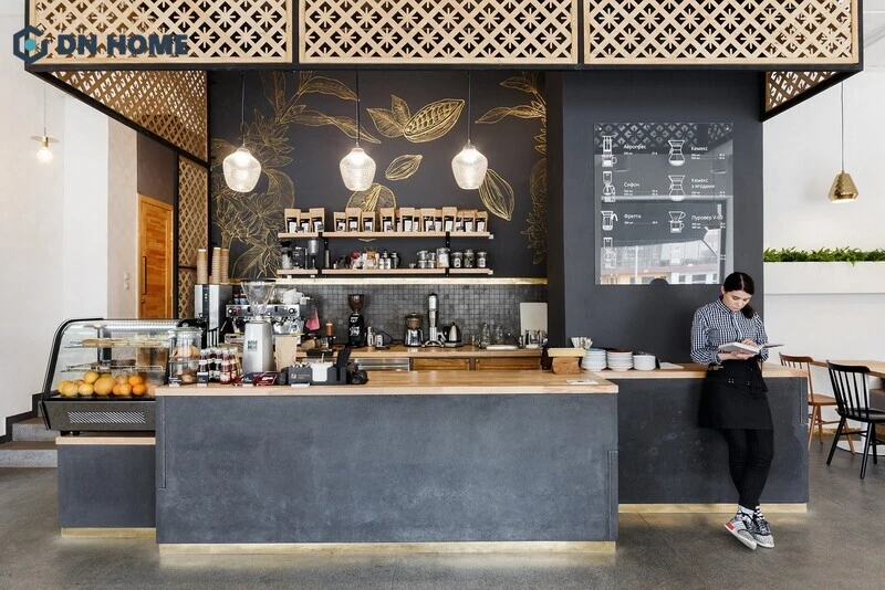 Thiết kế quầy bar hiện đại, đơn giản và sang trọng