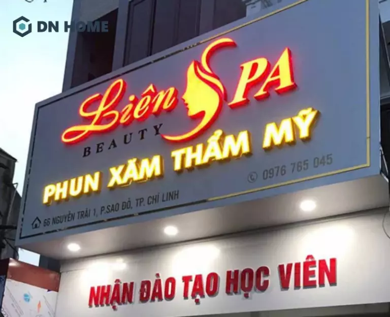 Mẫu biển hiệu tiệm phun xăm đẹp