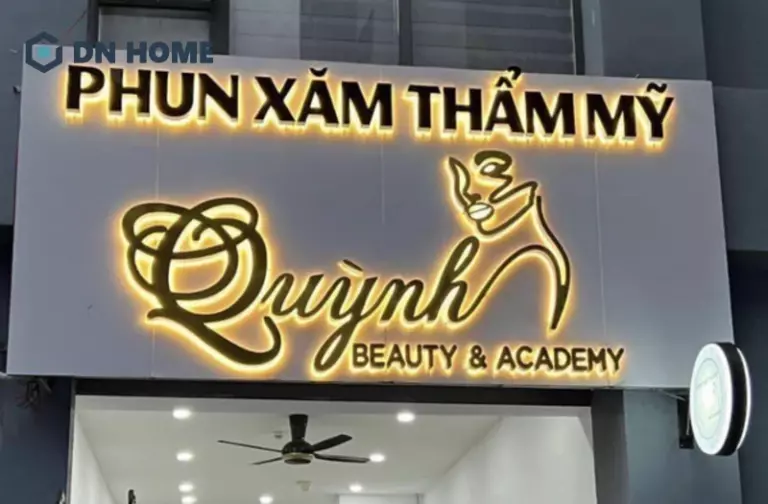Bảng hiệu tiệm phun xăm chữ nổi Alu nghệ thuật