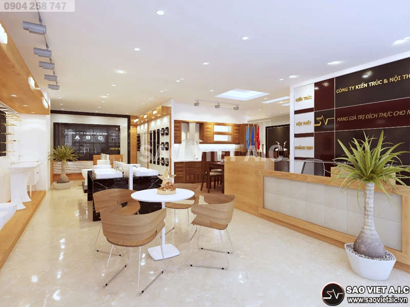 Công ty thiết kế nội thất showroom nội thất SaoViet A.I.C