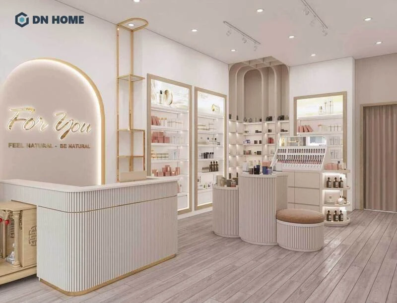 Thiết kế tủ âm tường giúp kết hợp đèn LED tạo điểm nhấn ấn tượng cho không gian