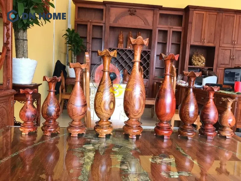 Lục bình gỗ cẩm lai đỏ