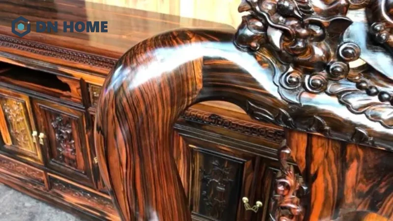 Cẩm lai đen được ứng dụng nhiều trong chế tạo nội thất