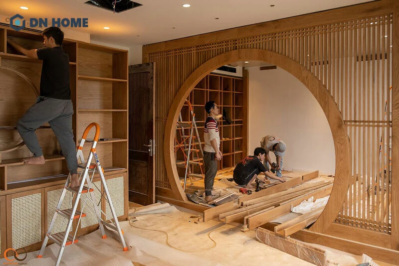 Thi công lắp đặt hoàn thiện nội thất