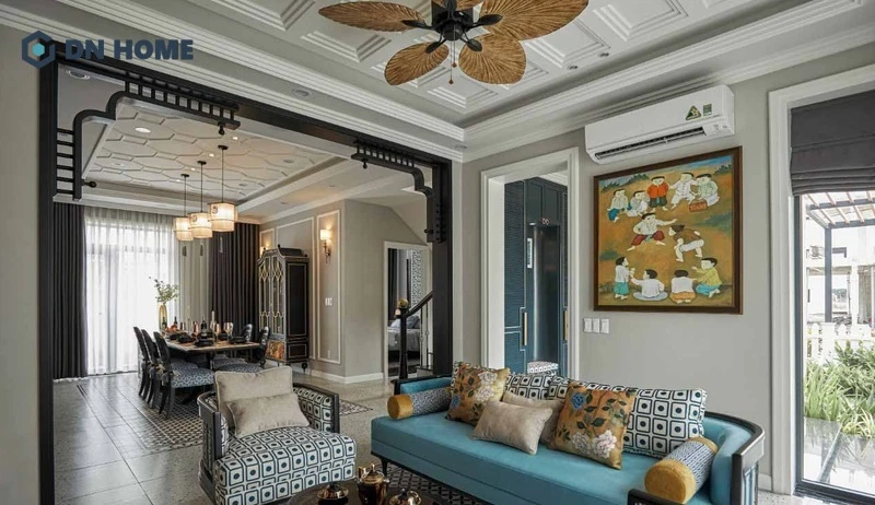 Trang trí không gian phòng khách bằng tranh nghệ thuật
