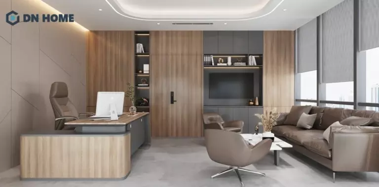Thiết kế văn phòng giám đốc cần thể hiện sự chuyên nghiệp
