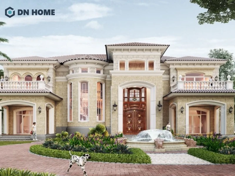 Biệt thự kiểu Pháp sở hữu vẻ đẹp sang trọng và bề thế vượt thời gian