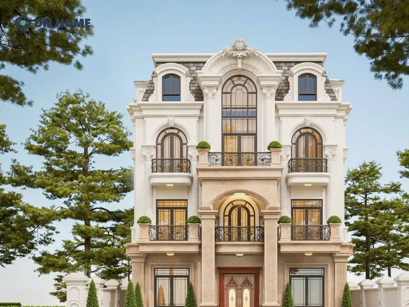 Mái Mansard giúp công trình thêm cao ráo và sang trọng