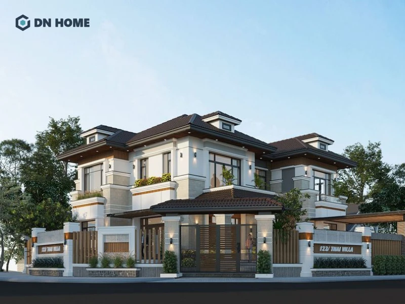 Mái Nhật tạo vẻ đẹp cân đối và hiện đại