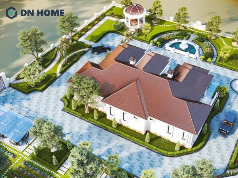 Khuôn viên xanh mang lại cảm giác thư thái và trong lành