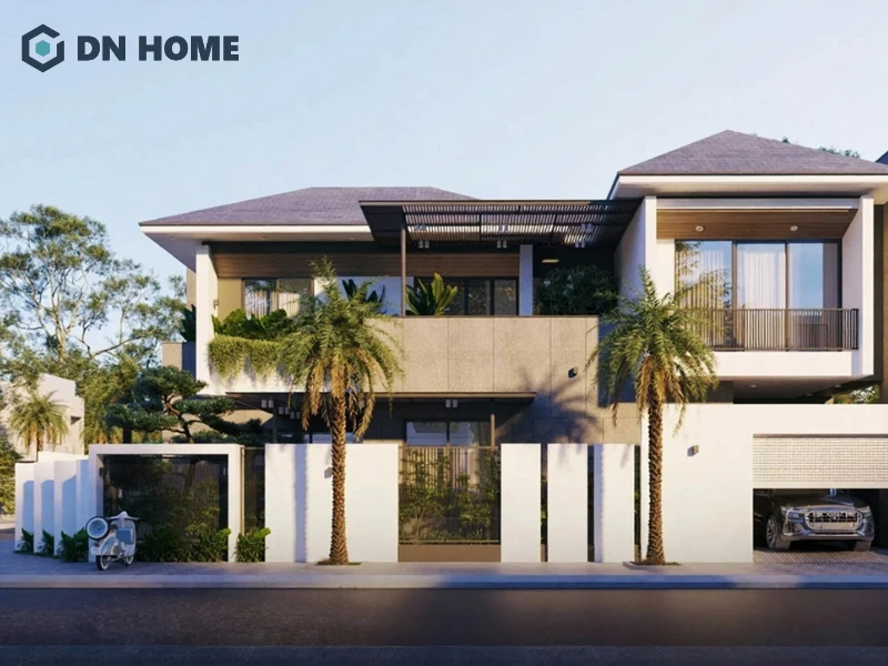 Khu vực để xe được thiết kế đồng bộ và đảm bảo an toàn