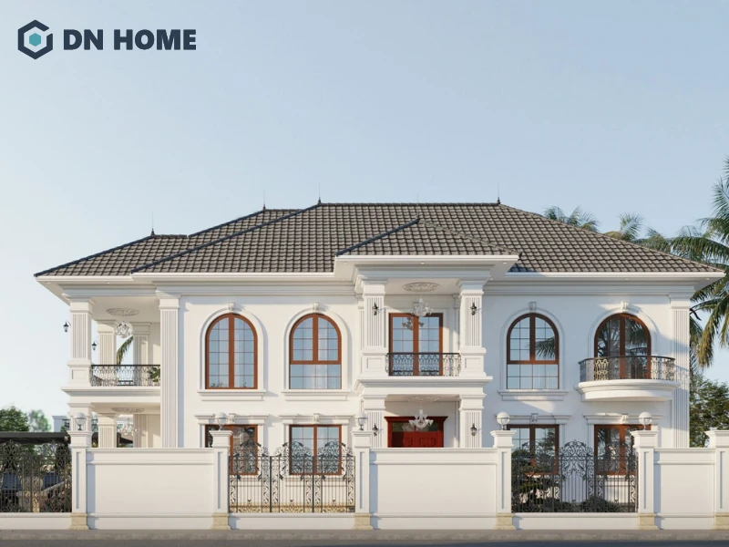 Khu đất rộng và vuông vắn giúp công trình phát huy tối đa vẻ đẹp