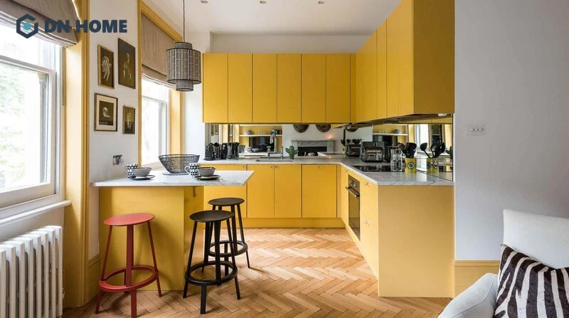 Tận dụng ánh sáng tự nhiên để tạo sự thông thoáng cho phòng bếp