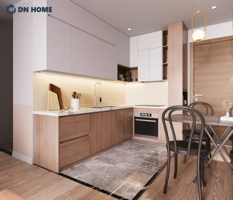 Luồng di chuyển được bố trí tạo sự thuận tiện cho người nội trợ