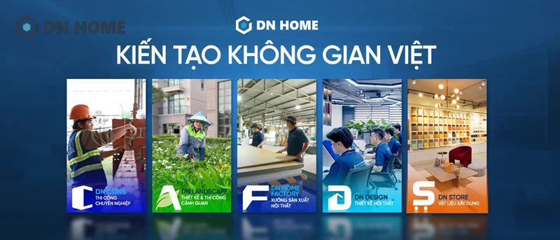 DN HOME là đơn vị thiết kế thi công nội thất chuyên nghiệp, uy tín