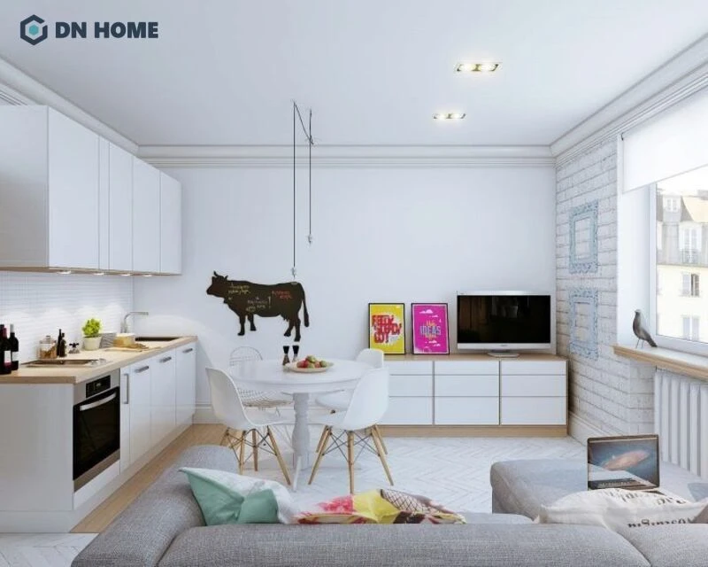 Nội thất trắng mang đến năng lượng tích cực cho gia đình