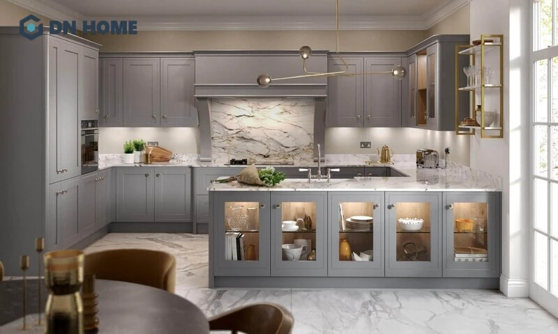 Thiết kế phòng bếp kiểu Pháp đang là xu hướng được nhiều gia đình lựa chọn hiện nay
