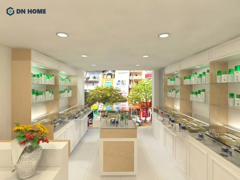Thiết kế showroom mỹ phẩm giúp tạo ấn tượng tốt với khách hàng