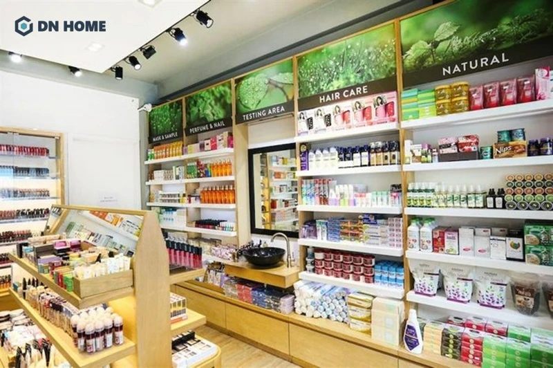 Showroom mỹ phẩm phong cách Nhật Bản