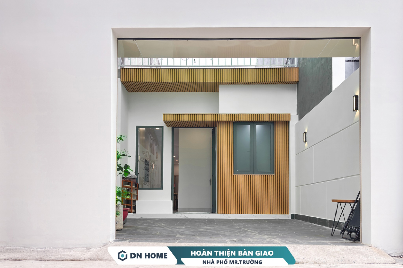 Dự án nhà phố Mr.Trường được triển khai thiết kế - thi công 100% bởi DN HOME trên nền đất trống