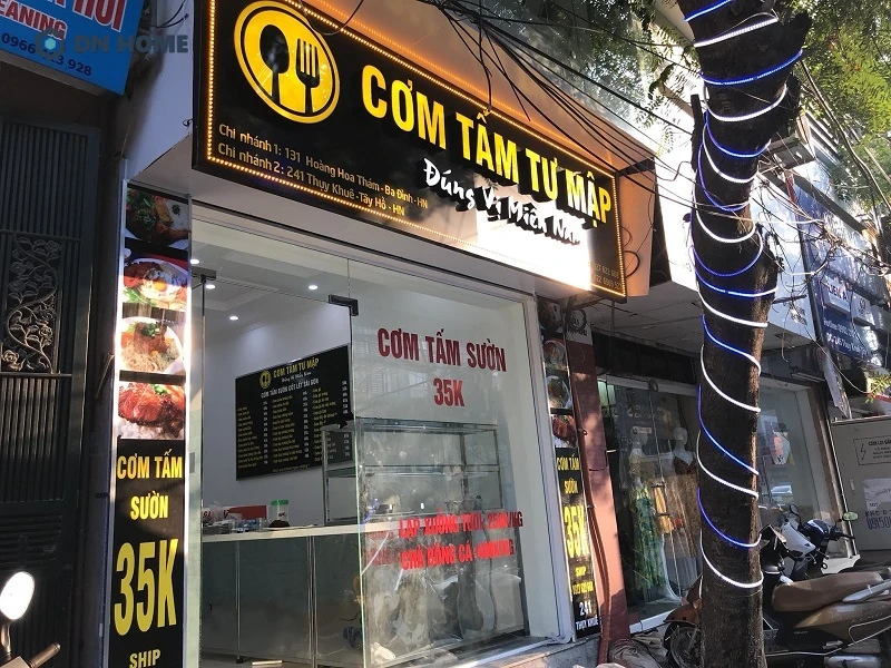 Mẫu bảng hiệu cơm tấm thiết kế đẹp mắt, dễ dàng thu hút sự chú ý từ người đi đường