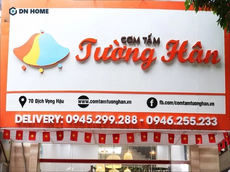 Mẫu bảng hiệu cơm tấm thiết kế đẹp