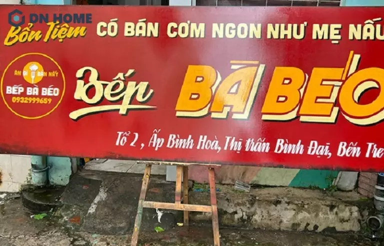 Mẫu bảng hiệu quán ăn vặt truyền thống