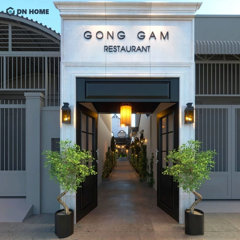 Kích thước cổng cần cân đối với mặt tiền và quy mô công trình