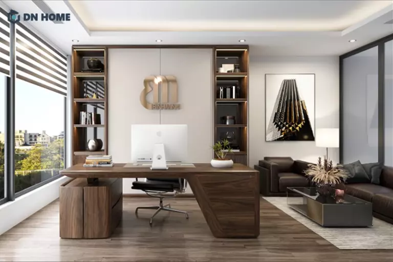 Thiết kế phòng lãnh đạo cần chú ý đến việc thể hiện vị thế, tầm nhìn của người đứng đầu