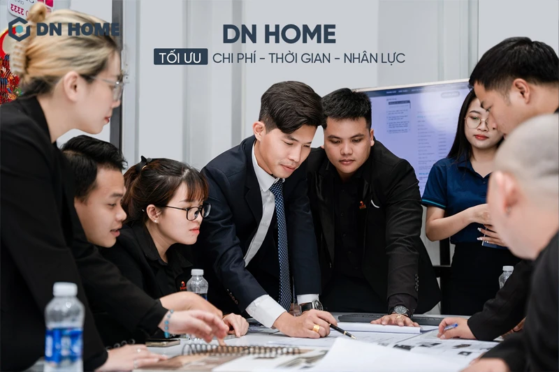DN HOME luôn mang đến những giải pháp thi công nội thất chung cư tối ưu chi phí và thời gian